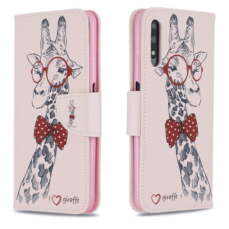 Lærdeksel Folio Deksel Honor 9X Pro Nerdegiraff