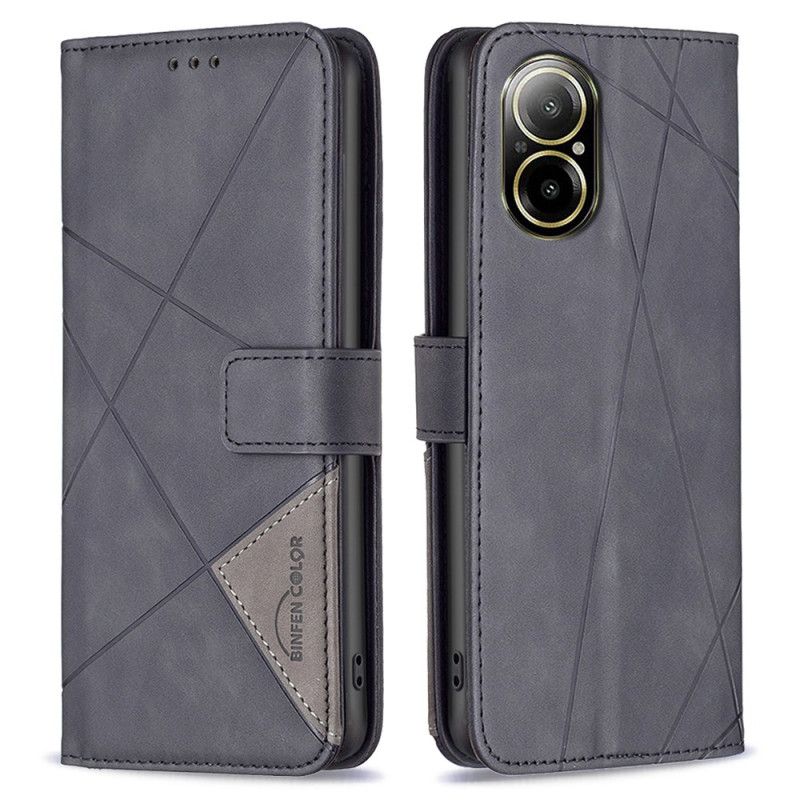 Folio Deksel Realme C67 Geometrisk Mønster Binfen Color