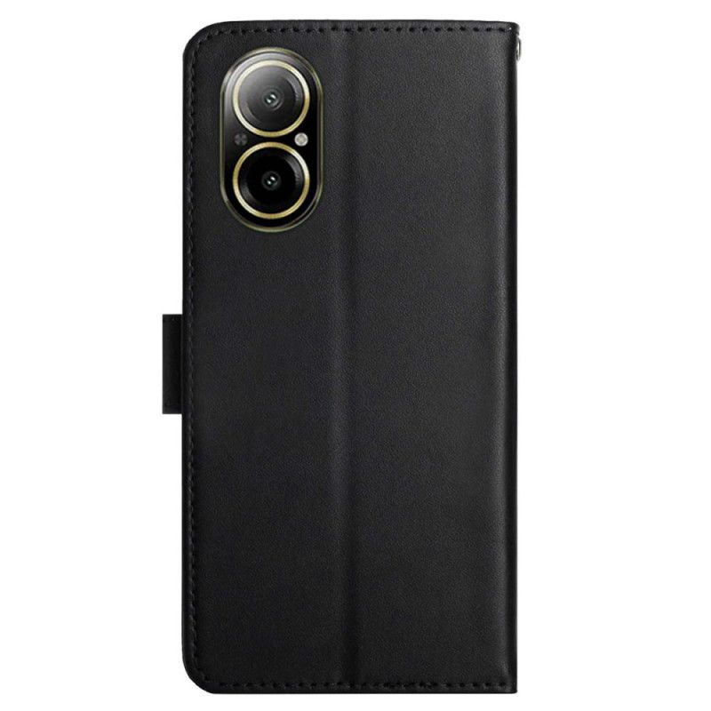 Folio Deksel Realme C67 Nappaskinn