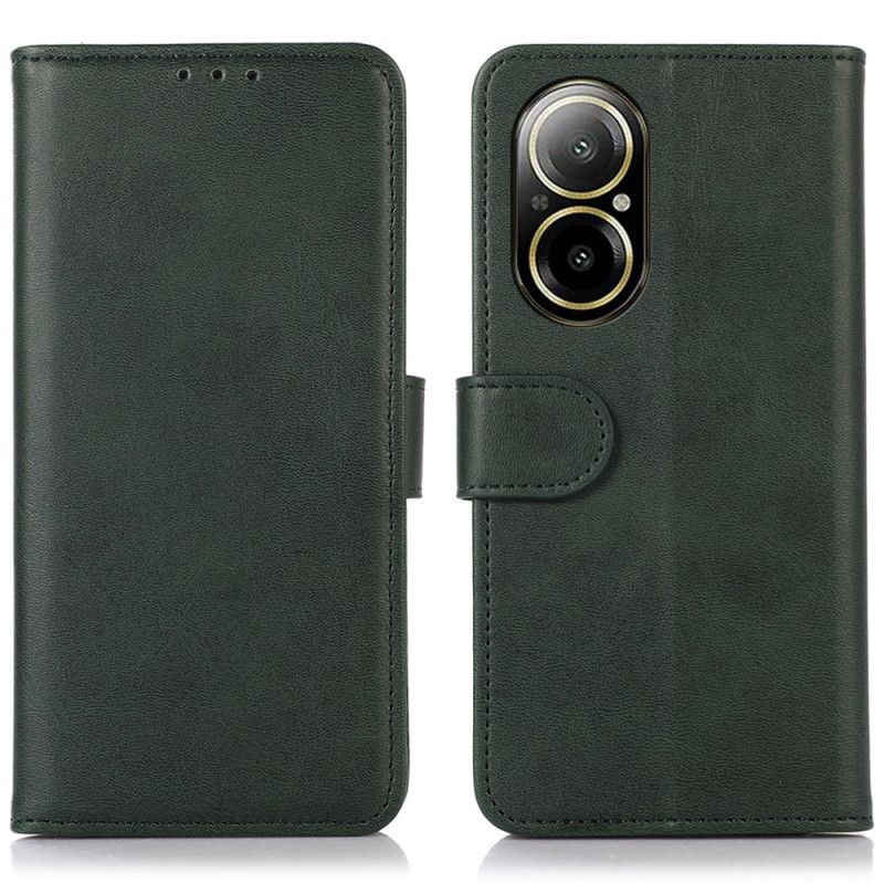 Folio Deksel Til Realme C67 Klassisk Kunstskinn