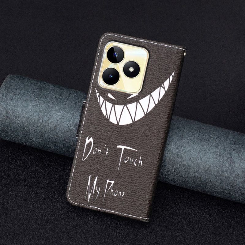 Lærdeksel Folio Deksel Realme C53 Mobildeksel Ond Telefon