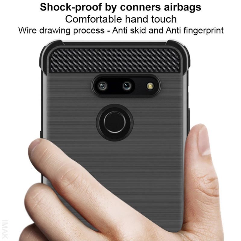 Deksel ThinQ LG G8 ThinQ Imak Børstet Karbonfiber