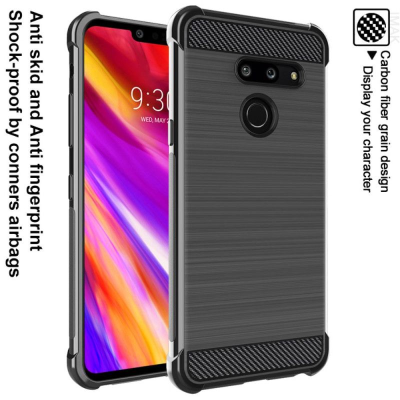 Deksel ThinQ LG G8 ThinQ Imak Børstet Karbonfiber