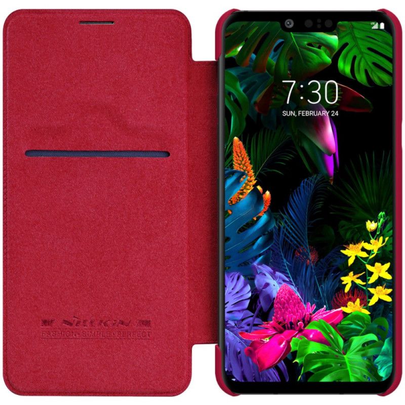 Folio Deksel ThinQ LG G8 ThinQ Svart Nillkin Qin-Serien