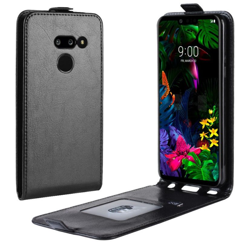 Folio Deksel ThinQ LG G8 ThinQ Svart Sammenleggbar Skinneffekt Anti-fall