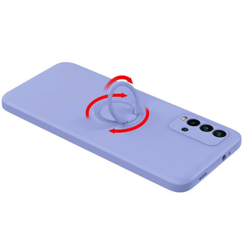 Deksel Til Xiaomi Redmi 9t Flytende Silikonring Og Snor