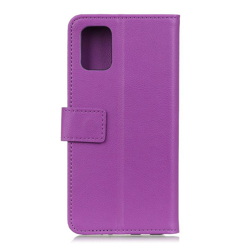 Folio Deksel Xiaomi Redmi 9t Enkel Skinnende Skinneffekt Beskyttelse Deksel