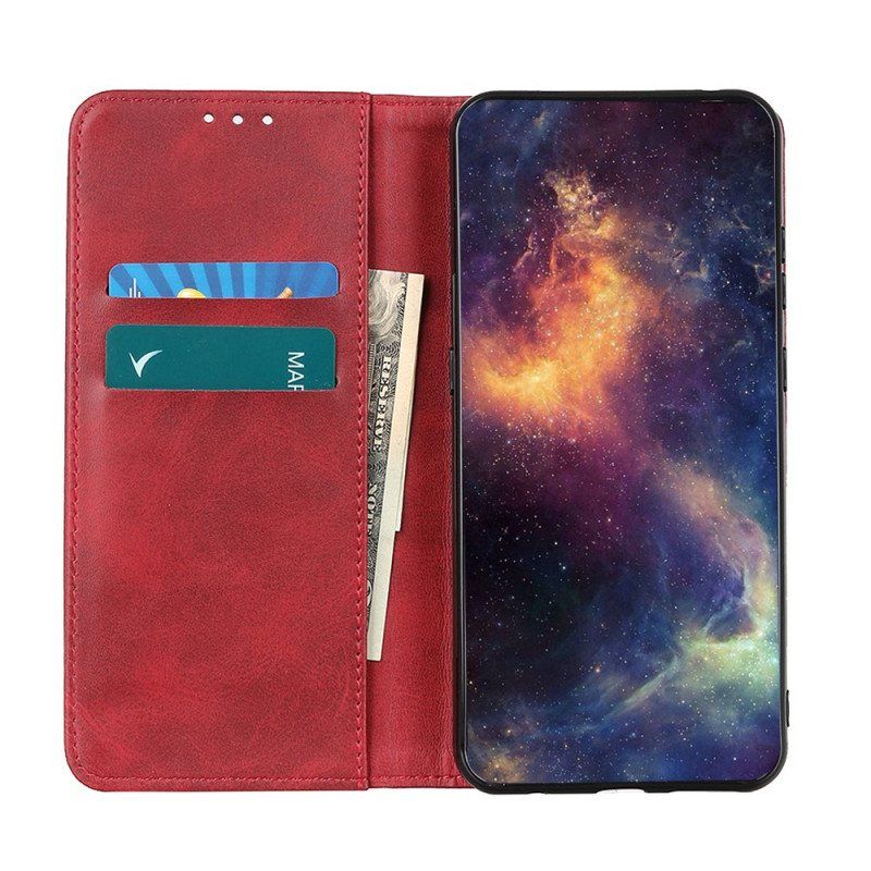 Beskyttelse Deksel Til Samsung Galaxy S22 5G Folio Deksel Elegance Split Leather