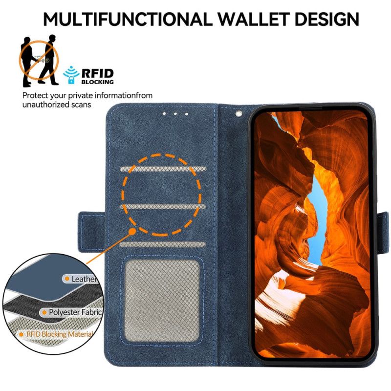 Folio Deksel Oneplus 13r Abeel Semsket Skinneffekt Beskyttelse Deksel