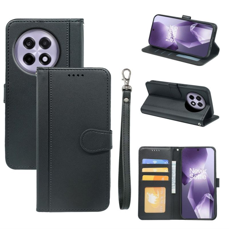 Folio Deksel Oneplus 13r Lommebok Med Dobbel Kortholder