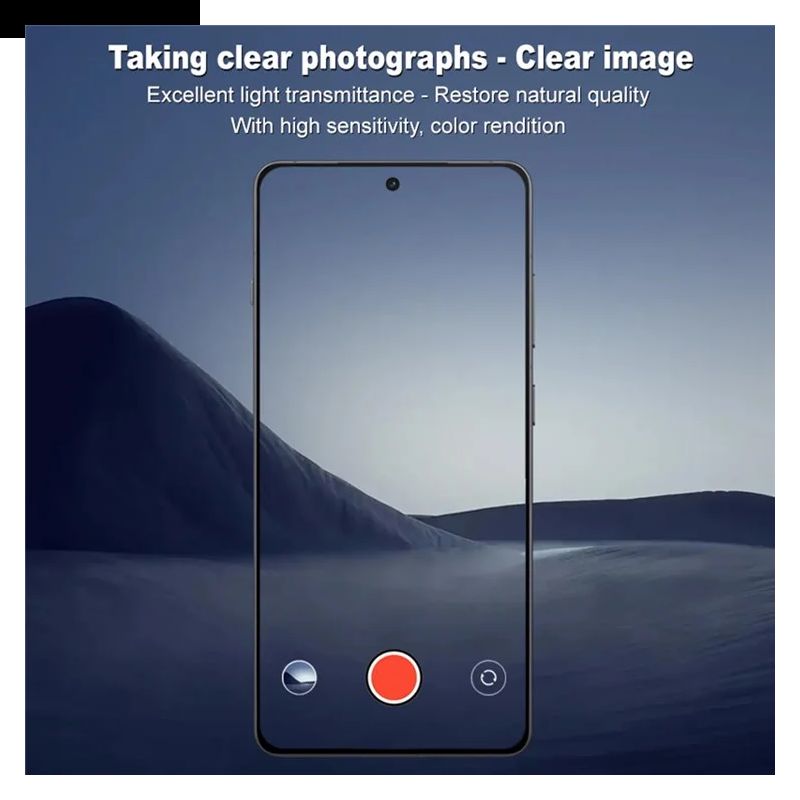 Herdet Glasslinsebeskytter For Oneplus 13r (svart Versjon)