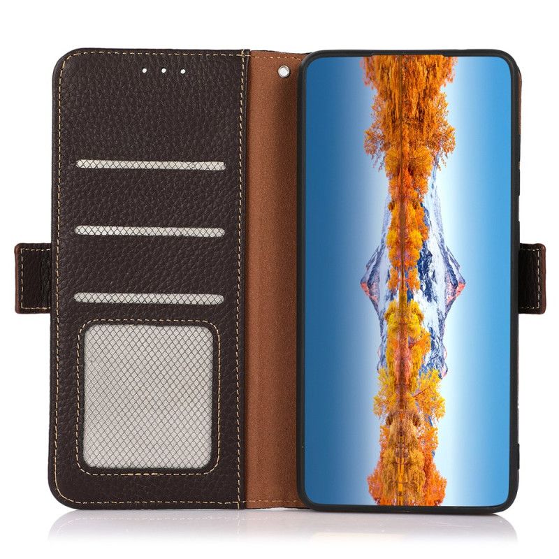 Lærdeksel Folio Deksel Oneplus 13r Khazneh Rfid-beskyttelse I Skinn