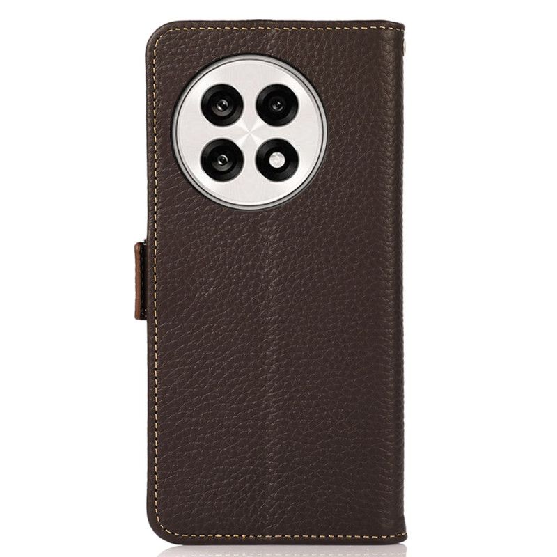 Lærdeksel Folio Deksel Oneplus 13r Khazneh Rfid-beskyttelse I Skinn