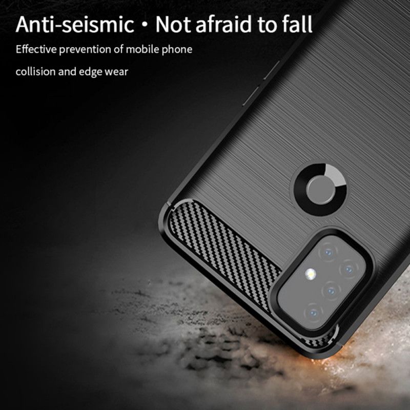 Deksel OnePlus Nord N10 Svart Mofi Børstet Karbonfiber