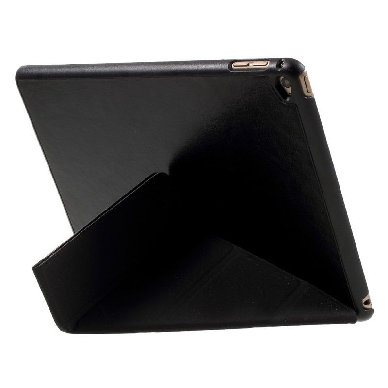 Smart Veske iPad (9.7") Svart Origami Imitert Skinn