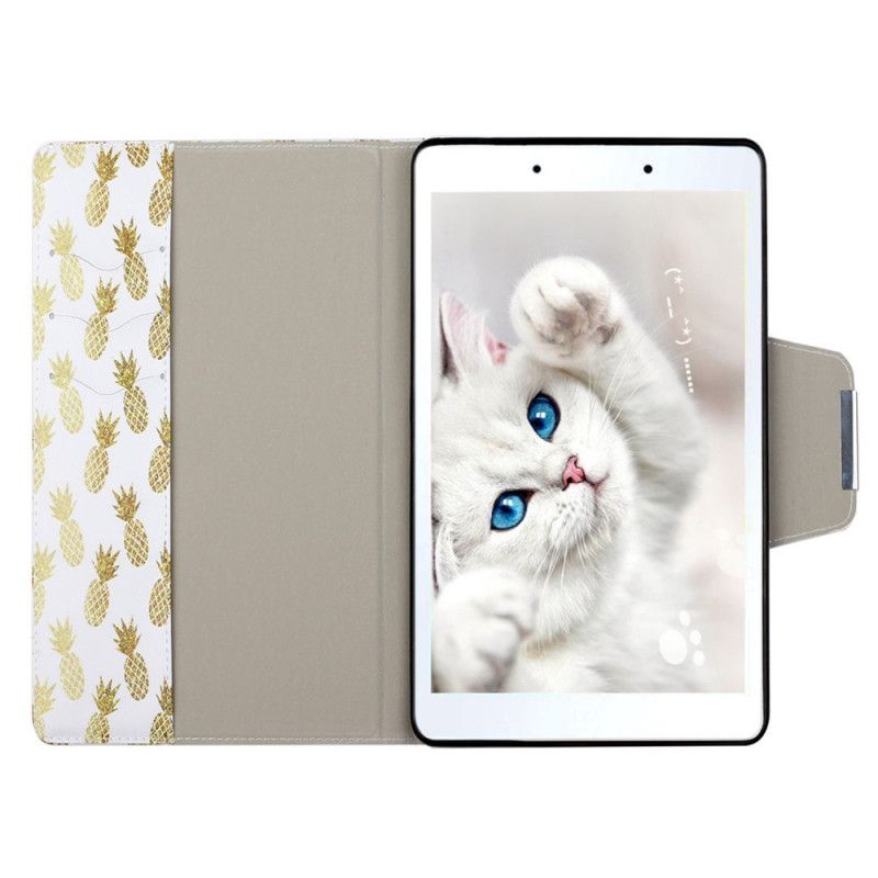 Folio Deksel Samsung Galaxy Tab A 8" (2019) Gylden Ananas
