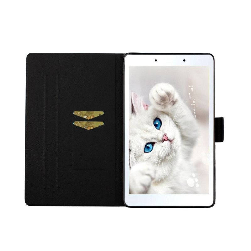 Lærdeksel Folio Deksel Samsung Galaxy Tab A 8" (2019) Svart Marmorert Mønster