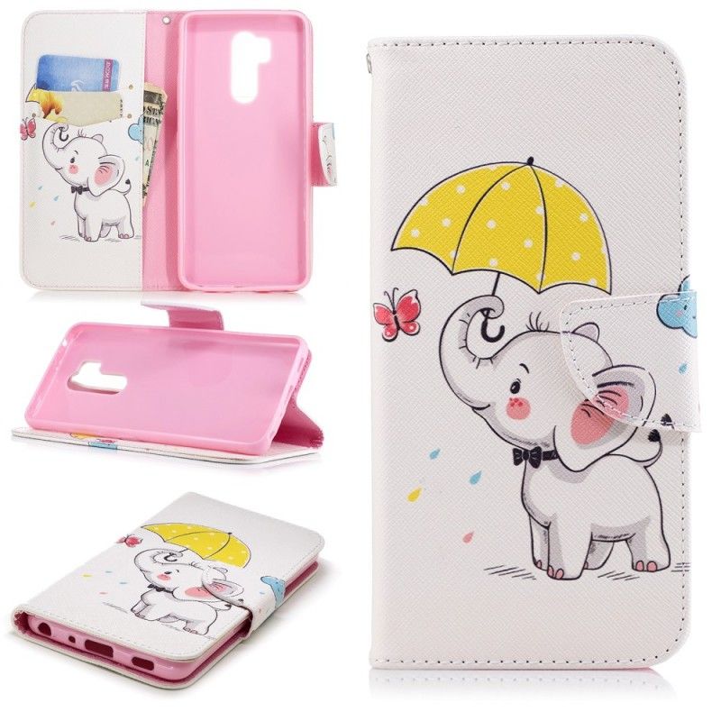 Folio Deksel LG G7 ThinQ Elefant Anti-fall