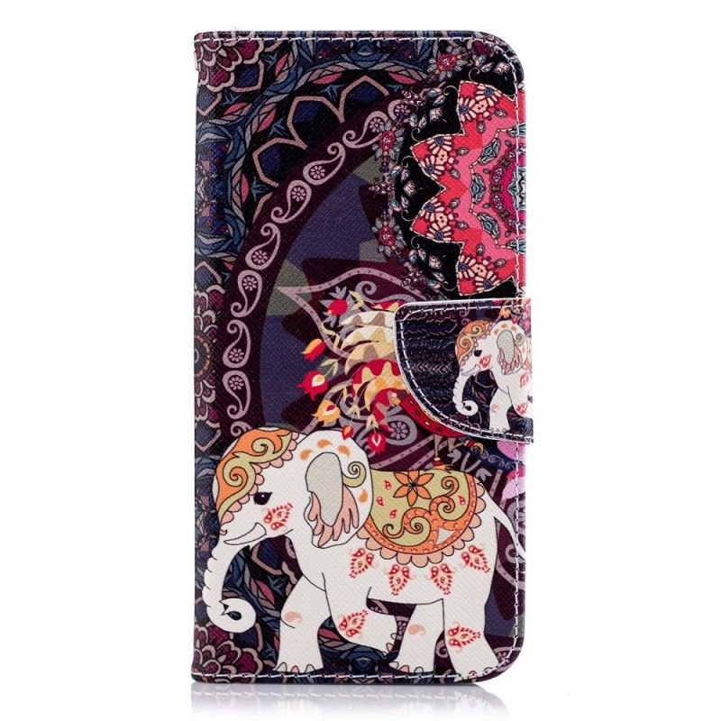 Folio Deksel LG G7 ThinQ Etnisk Elefantmandala Beskyttelse