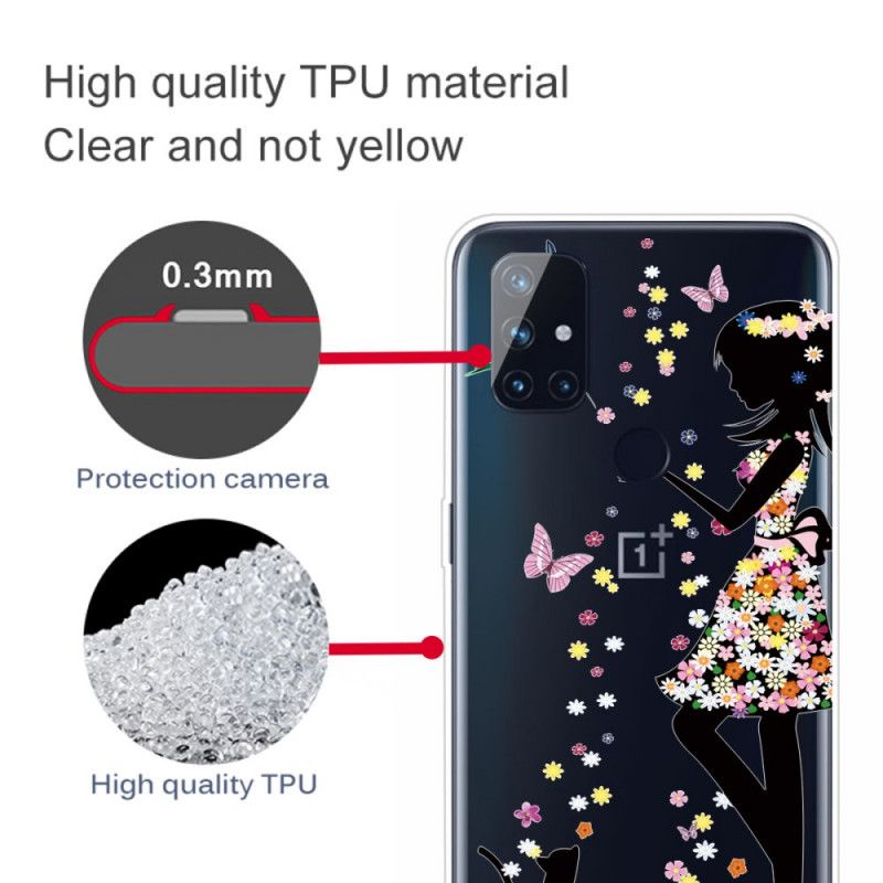 Deksel for OnePlus Nord N100 Blomsterjente