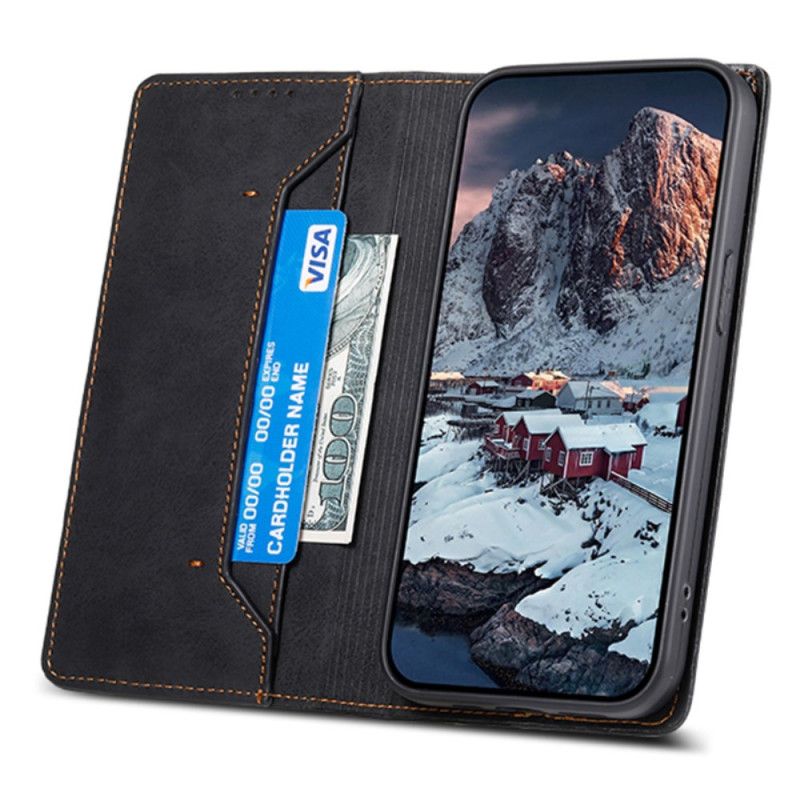 Folio Deksel Til Xiaomi Redmi Note 13 Pro Plus 5g Skinneffekt