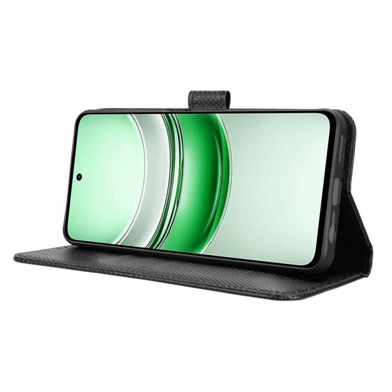 Folio Deksel Realme C71 Diamanttekstur Beskyttelse Deksel