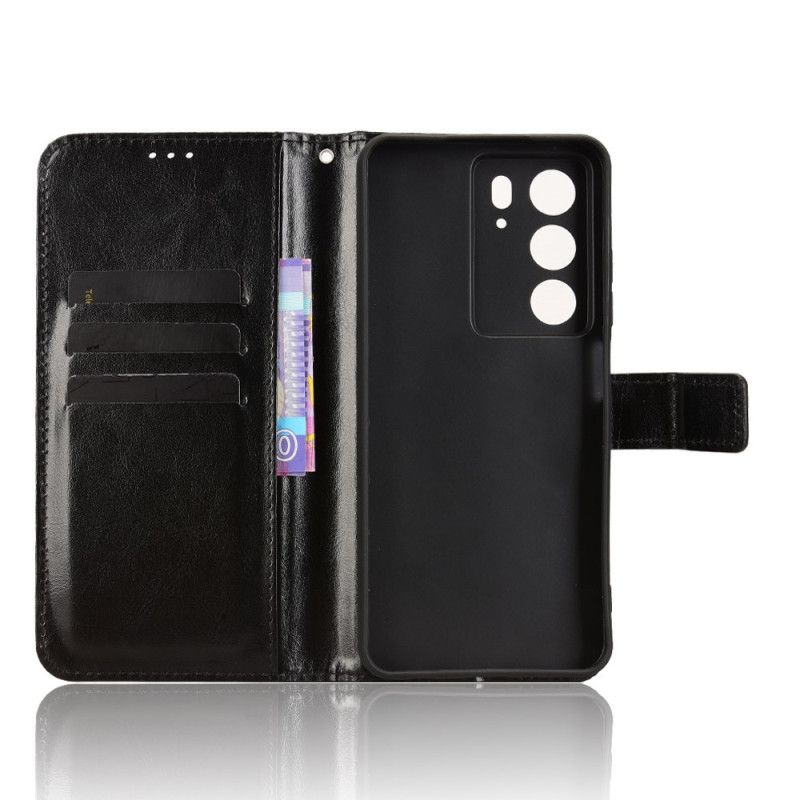 Folio Deksel Realme C71 Prangende Kunstskinn Beskyttelse Deksel