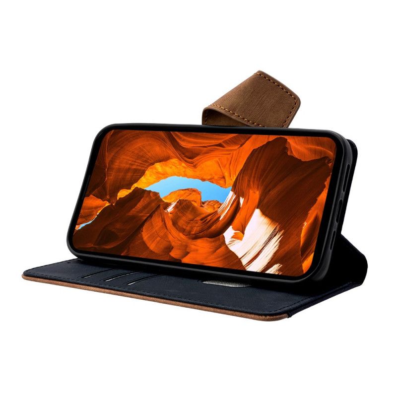 Folio Deksel Realme C71 Vintage Rfid-lommebok