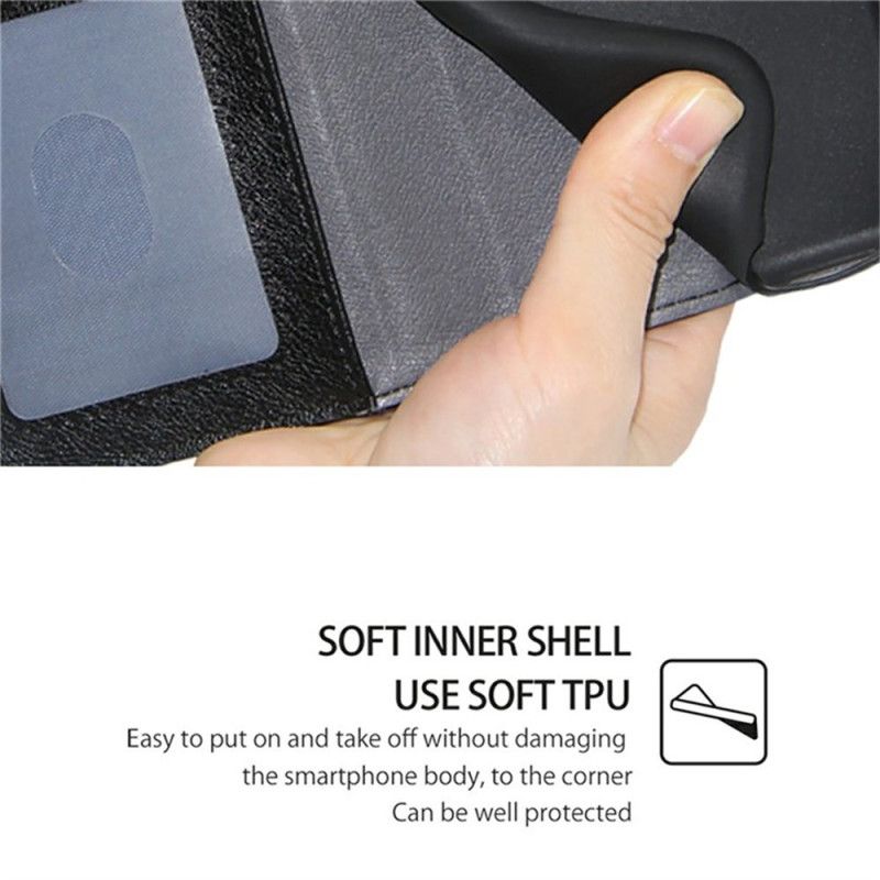 Folio Deksel Til Realme C71 Lommebok Med Glidelås