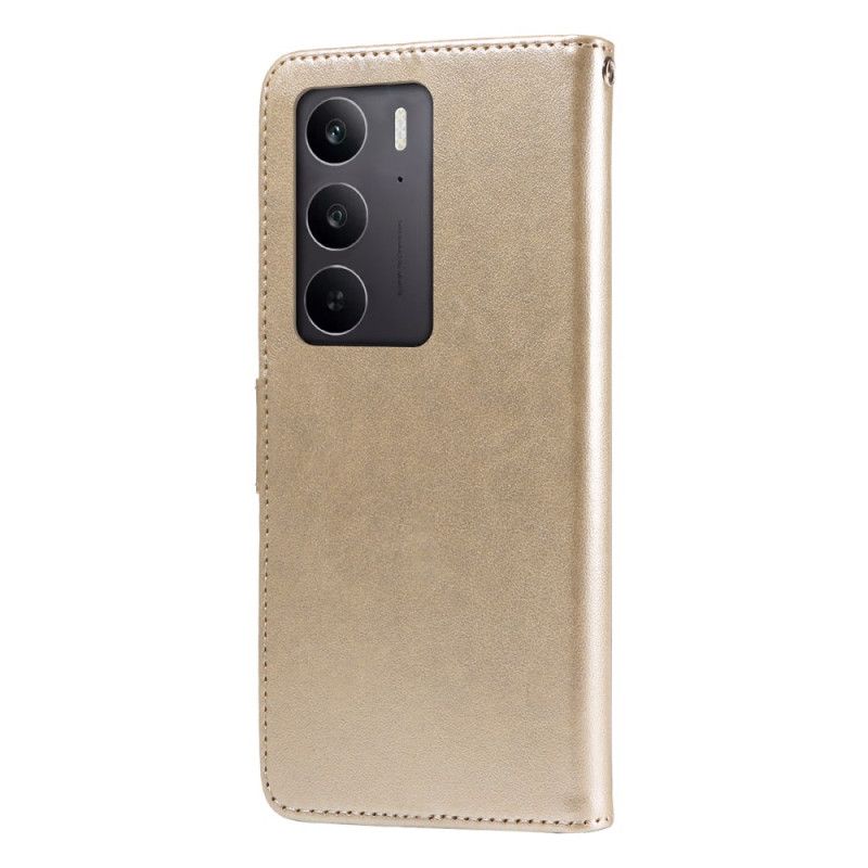 Folio Deksel Til Realme C71 Sommerfugler Og Blomster