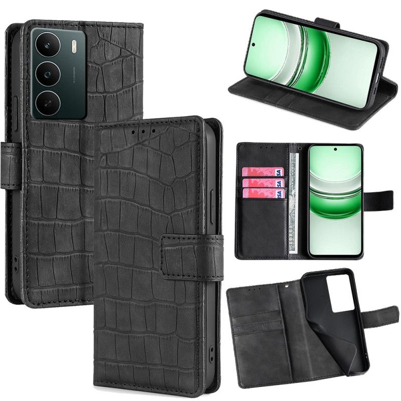 Lærdeksel Folio Deksel Realme C71 Krokodilletekstur