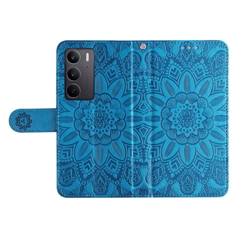 Lærdeksel Folio Deksel Realme C71 Mobildeksel Solsikke