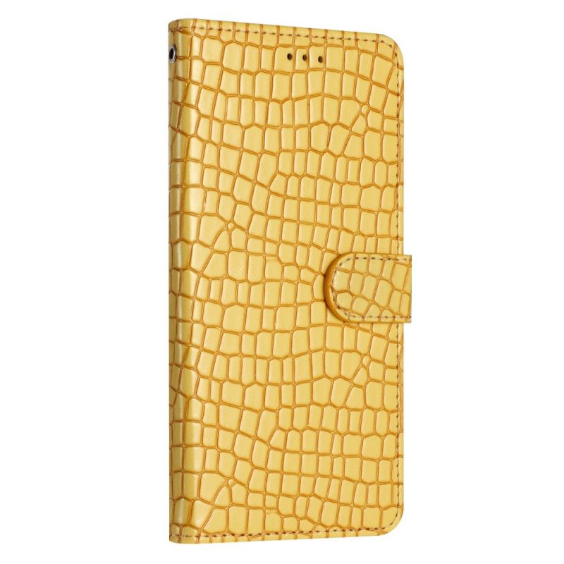 Lærdeksel Folio Deksel Oppo A98 5g Krokodille Med Snor