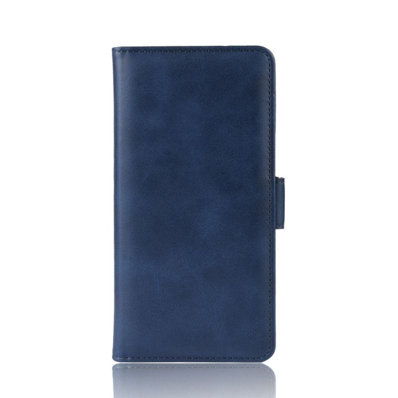 Folio Deksel Oppo A9 2020 Svart Premium Skinneffekt Anti-fall