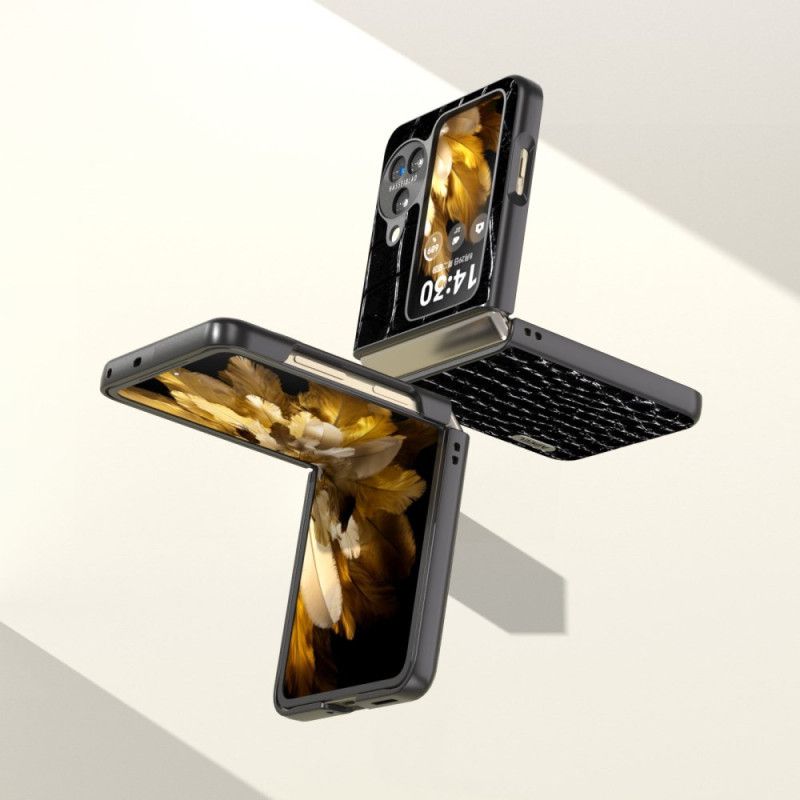 Deksel Oppo Find N3 Flip Mobildeksel Krokodilletekstur