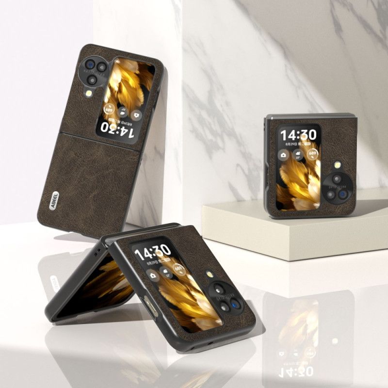 Deksel Oppo Find N3 Flip Skinneffekt Vintage Abeel