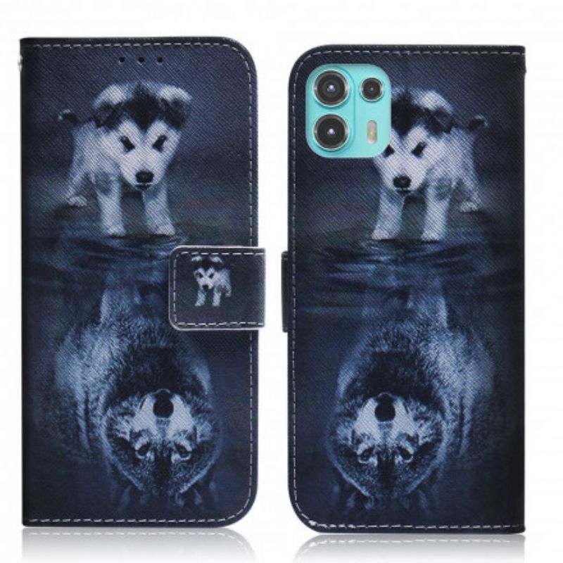 Folio Deksel Motorola Edge 20 Lite Ernesto The Wolf