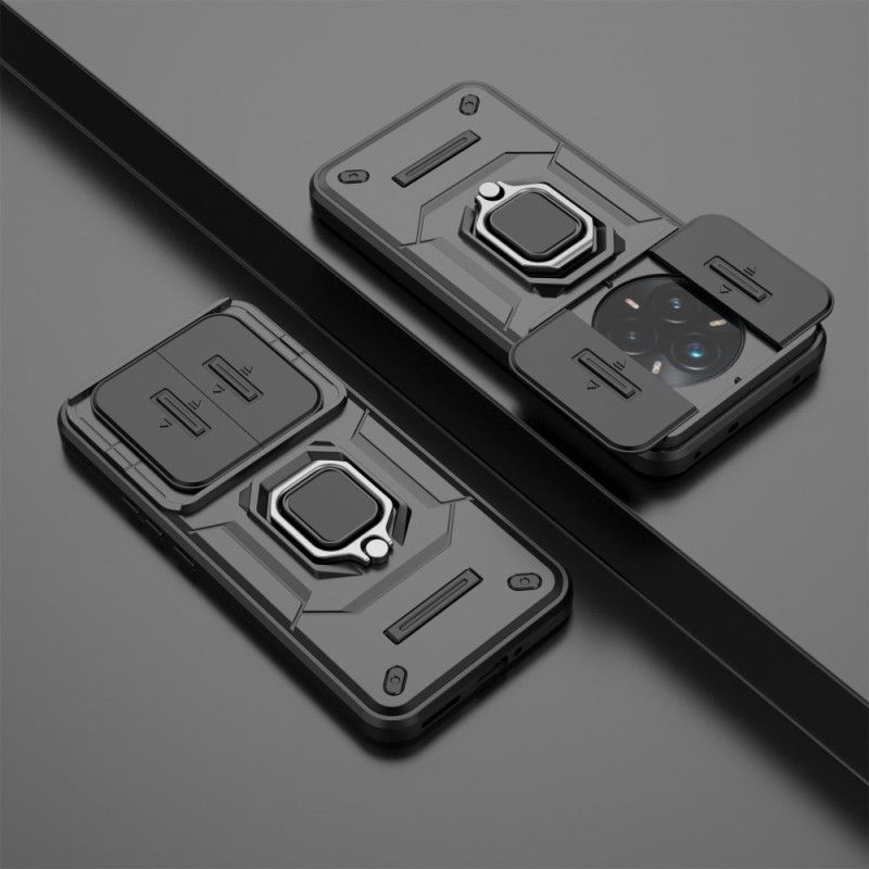 Deksel Realme 14 Pro Plus 5g Slitesterk Ring Med Skyvbar Kamerabeskytter Beskyttelse Deksel