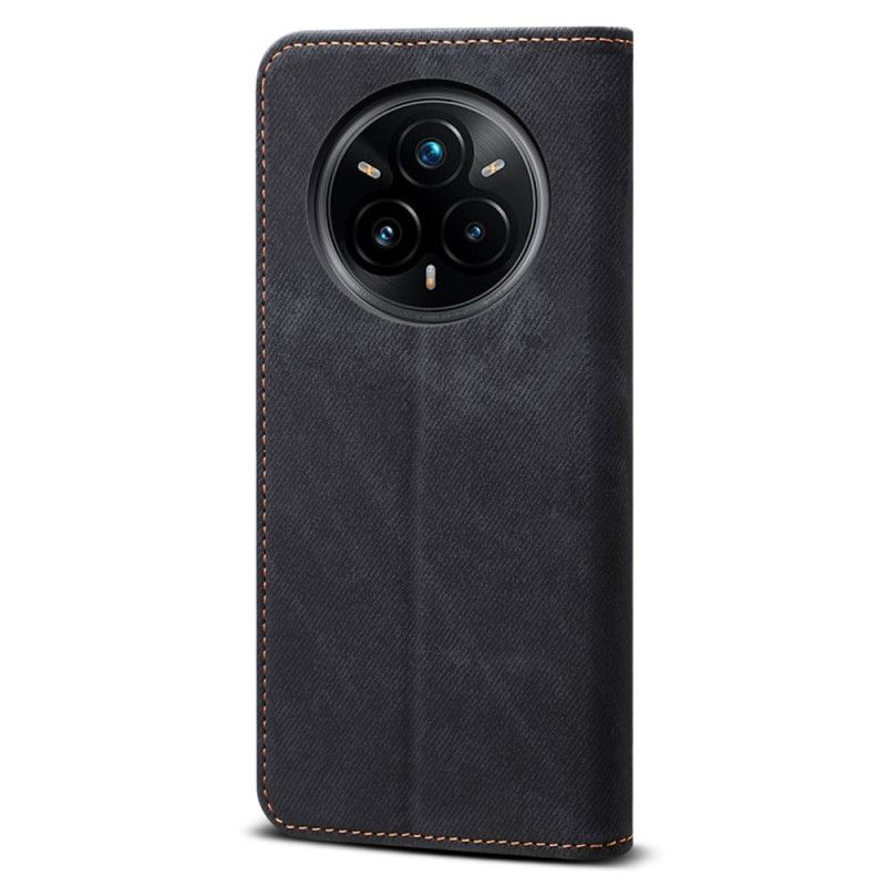 Folio Deksel Lær Realme 14 Pro Plus 5g Mobildeksel Denimstoff