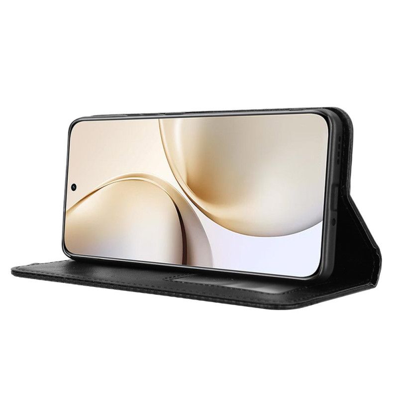 Folio Deksel Lær Realme 14 Pro Plus 5g Mobildeksel Vintage Frise