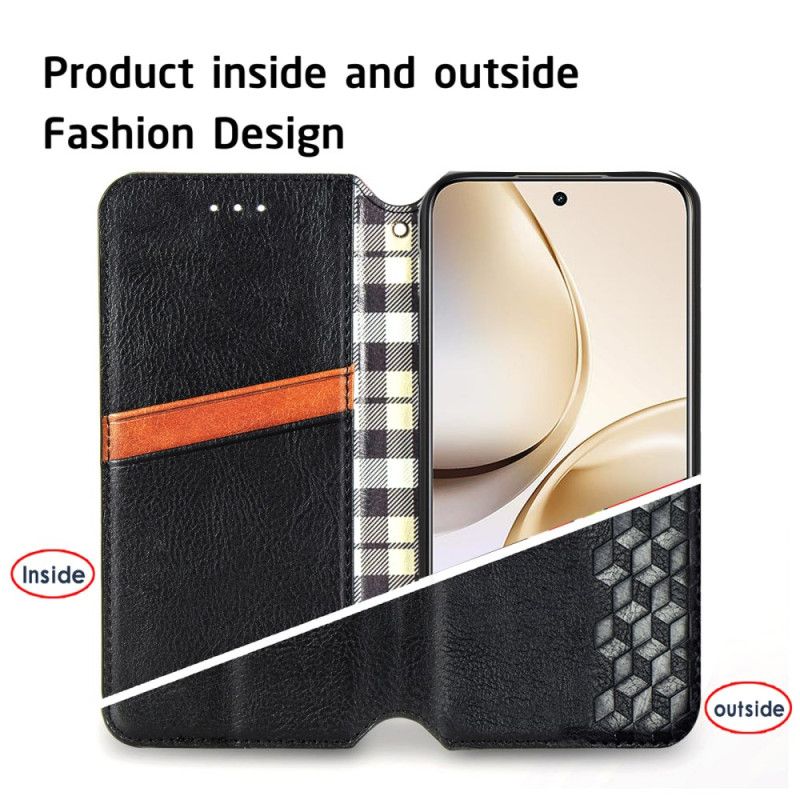 Folio Deksel Lær Realme 14 Pro Plus 5g Mobildeksel Vintage Semsket Skinneffekt