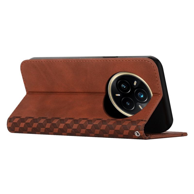 Folio Deksel Realme 14 Pro Plus 5g Diamanter I Semsket Skinneffekt