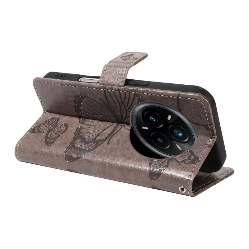 Folio Deksel Realme 14 Pro Plus 5g Kjempesommerfugler Beskyttelse Deksel