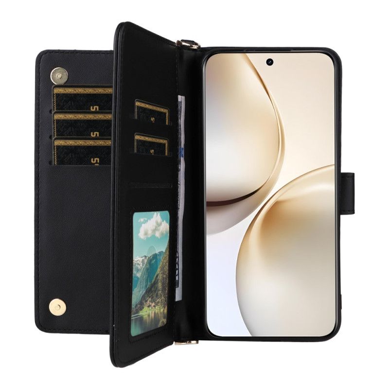 Folio Deksel Realme 14 Pro Plus 5g Premium Med Skulderstropp Og Rem Beskyttelse Deksel