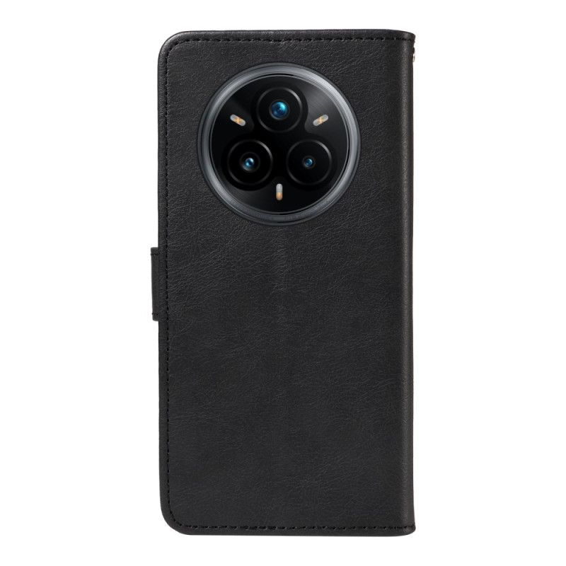 Folio Deksel Realme 14 Pro Plus 5g Rem I Vanlig Kunstskinn