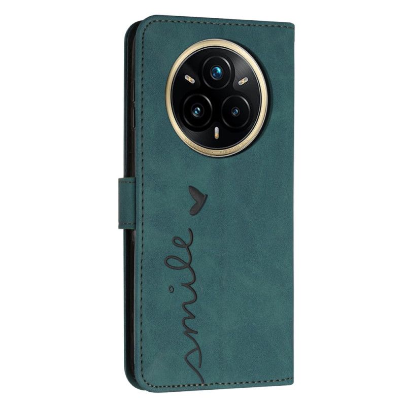 Folio Deksel Realme 14 Pro Plus 5g Smil Og Hjerte Beskyttelse Deksel