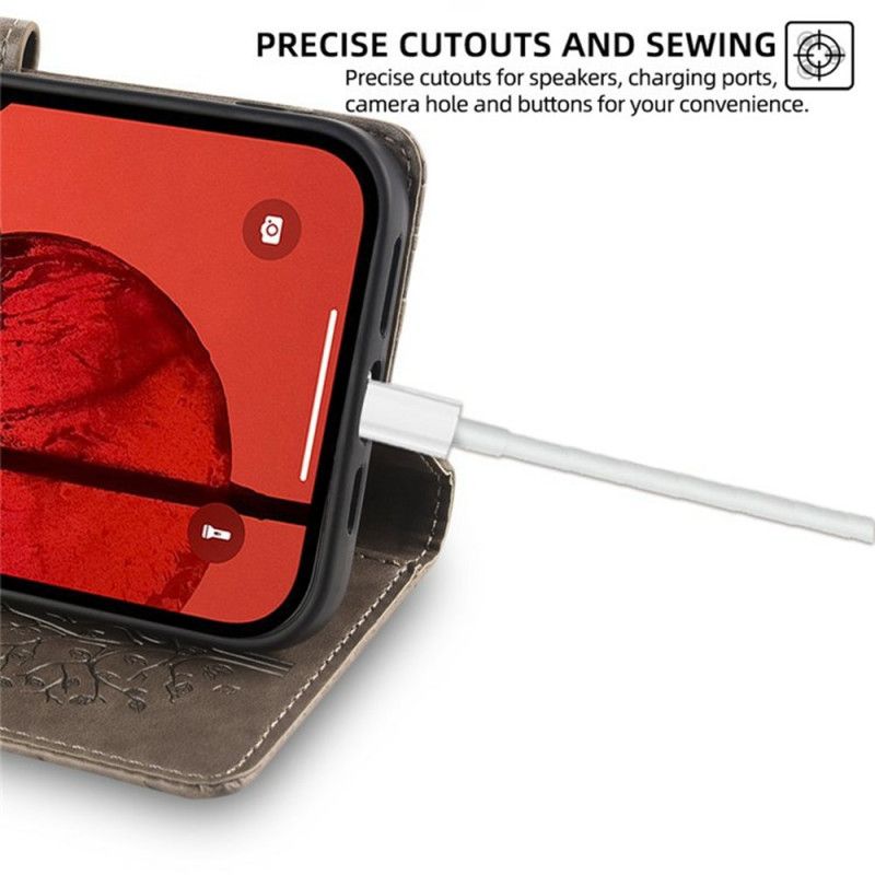 Folio Deksel Realme 14 Pro Plus 5g Snor Med Tre Og Hjort