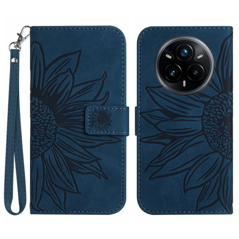 Folio Deksel Til Realme 14 Pro Plus 5g Solsikkemønsterrem