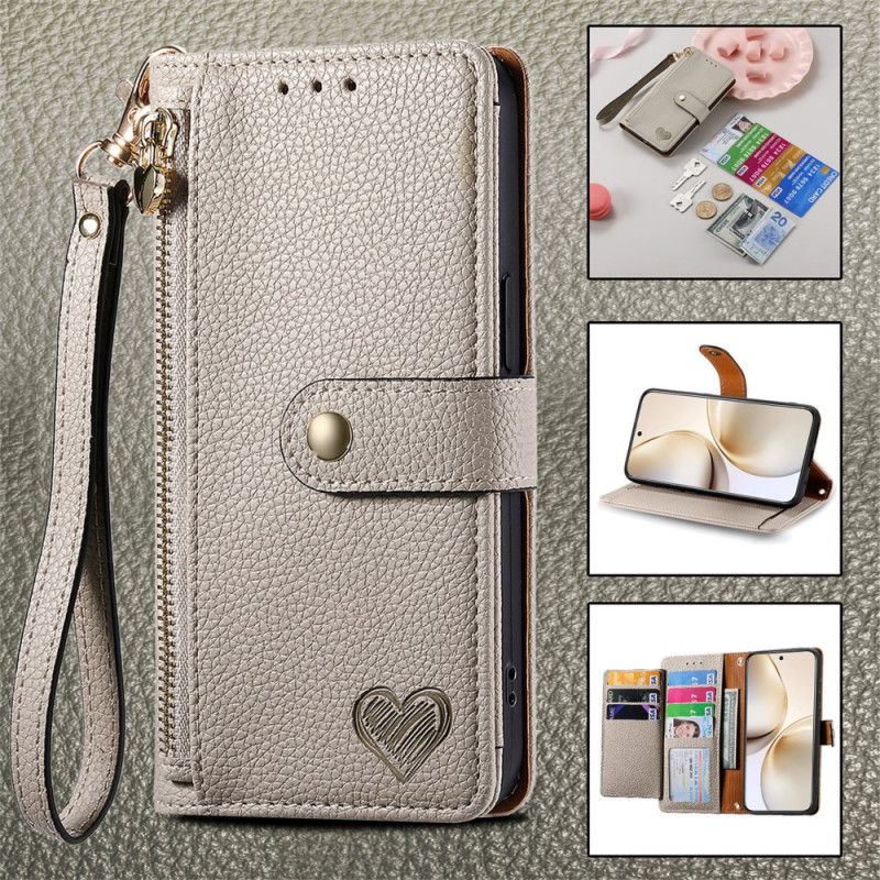 Lærdeksel Folio Deksel Realme 14 Pro Plus 5g Mobildeksel Myntpung Og Rfid-beskyttelse