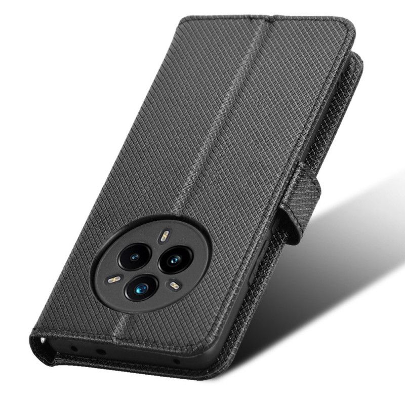 Lærdeksel Folio Deksel Realme 14 Pro Plus 5g Mobildeksel Stroppprikker